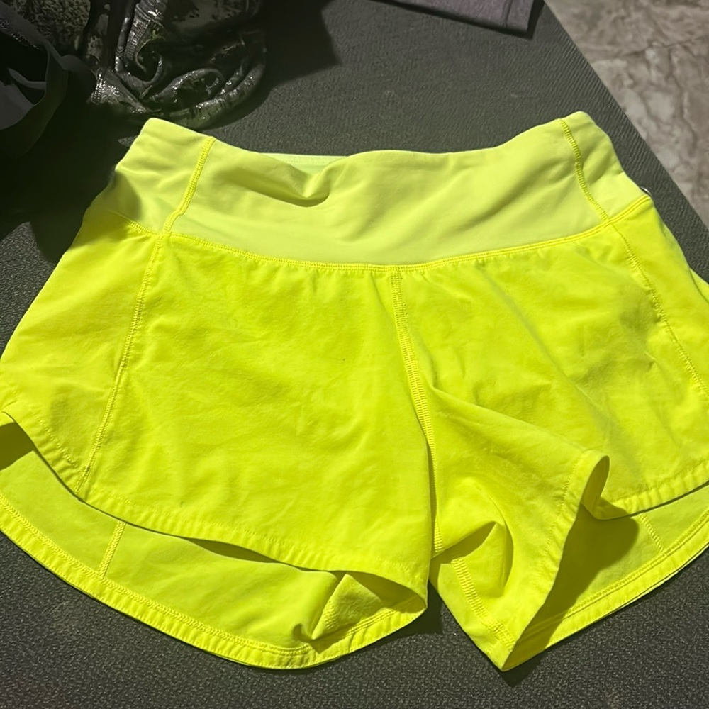 Lululemon neon shorts